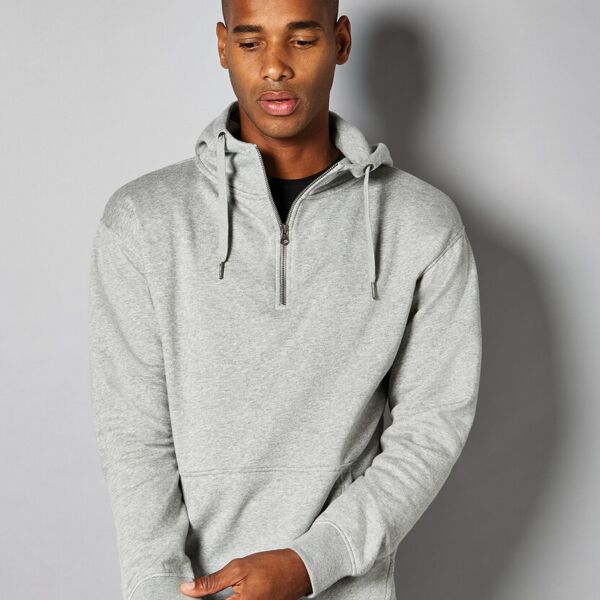 Regular fit 1/4 zip hoodie Thumbnail