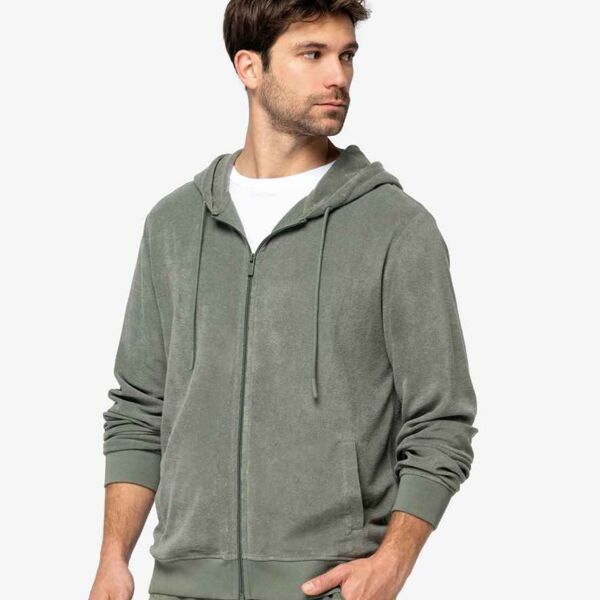 Native Spirit Terry Towel Full Zip Hooded Sweatshirt Thumbnail